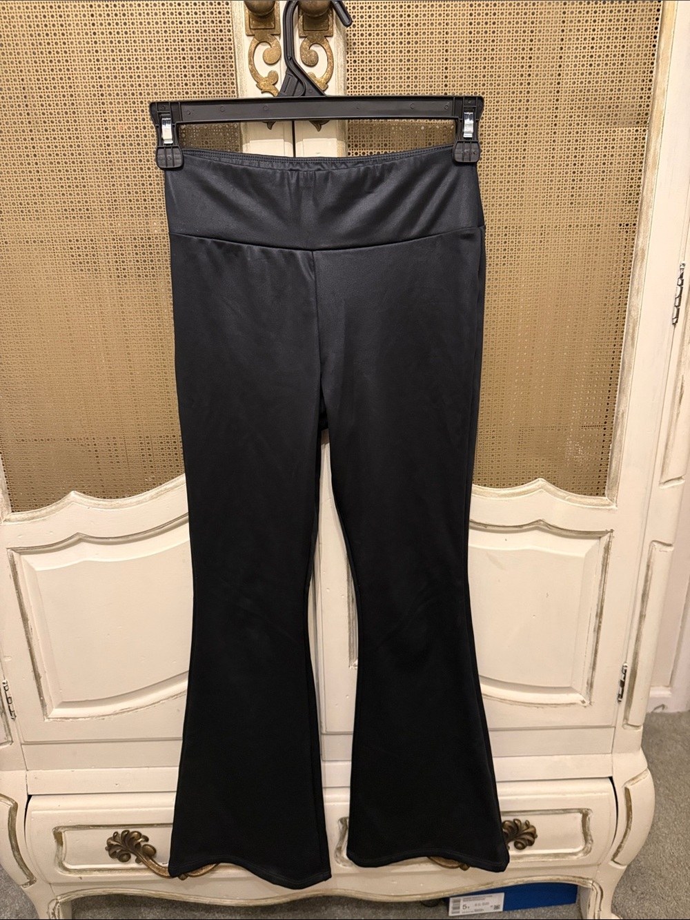 Girls’s Black Flared Ponte Pants
